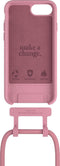 Change Case 2 in 1 Bio case - met afneembaar en verstelbaar nekkoord - voor iPhone SE - Coral Pink