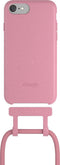 Change Case 2 in 1 Bio case - met afneembaar en verstelbaar nekkoord - voor iPhone SE - Coral Pink