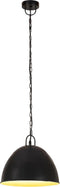 vidaXL Hanglamp industrieel vintage rond 25 W E27 31 cm zwart
