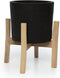 Charcoal Lage Plantenbak - Zwart