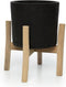 Charcoal Lage Plantenbak - Zwart