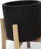 Charcoal Lage Plantenbak - Zwart