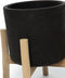 Charcoal Lage Plantenbak - Zwart