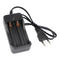Charger for 1 or 2 pieces of 18650 Li-ion battery, 17670 Li-ion battery