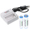 Charger for LiFePO4 IFR 3.2 Volt batteries, only batteries with 3.2V can be charged, with 2 charging