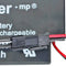Charger including 1 battery suitable for the Multipower lead acid battery MP0.8-12H home and house