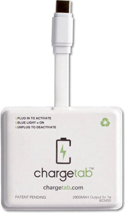 ChargeTab Upcycled Powerbank - Mobiele USB-C Oplader - Noodpakket voor Festival, Auto en Stroomstoring - 2900mAh