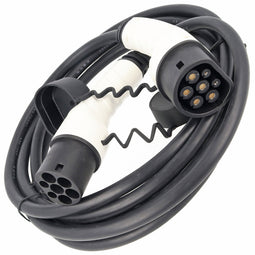 Charging cable for electric cars connection type 2 to type 2 EU standard 62196