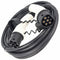 Charging cable for electric cars connection type 2 to type 2 EU standard 62196