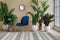 Charlize- Eetkamerstoel set van twee- Messing- Blauw- Modern