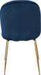Charlize- Eetkamerstoel set van twee- Messing- Blauw- Modern