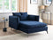 CHARMES - Chaise Longue - Donkerblauw - Polyester