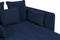 CHARMES - Chaise Longue - Donkerblauw - Polyester