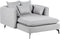 CHARMES - Chaise Longue - Lichtgrijs - Polyester