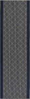 CHARVAD - Laagpolig vloerkleed - Marineblauw - 60 x 200 cm - Polyester