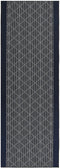 CHARVAD - Laagpolig vloerkleed - Marineblauw - 70 x 200 cm - Polyester