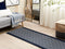 CHARVAD - Laagpolig vloerkleed - Marineblauw - 70 x 200 cm - Polyester
