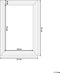CHATAIN - Wandspiegel - Zilver - 61 x 91 cm - Synthetisch materiaal