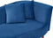 CHAUMONT - Chaise longue - Marineblauw - Rechtszijdig - Fluweel