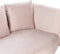 CHAUMONT - Chaise longue - Roze - Linkerzijde - Fluweel