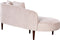 CHAUMONT - Chaise longue - Roze - Linkerzijde - Fluweel