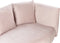 CHAUMONT - Chaise longue - Roze - Linkerzijde - Fluweel