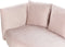 CHAUMONT - Chaise longue - Roze - Rechterzijde - Fluweel