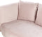 CHAUMONT - Chaise longue - Roze - Rechterzijde - Fluweel