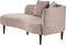 CHAUMONT - Chaise longue - Taupe - Rechterzijde - Fluweel