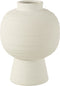 J-Line vaas Lantaarn - keramiek - wit - small - 33 cm hoog