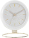 Karlsson Globe - Tafelklok - Gouden details - Wit - 21x24,5x14cm