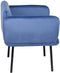 Leunstoel Synthetisch materiaal Blauw Metaal
