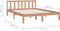 vidaXL - Bedframe - grenenhout - honingbruin - 150x200 - cm