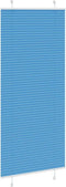 vidaXL - Plissé - rolgordijn - 90x200 - cm - stofbreedte - 89,4 - cm - polyester - blauw