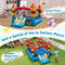 Coast Springkasteel 3-in-1 - Opblaasbaar - Glijbaan - Multikleur