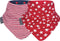 CHEEKY CHOMPERS - Neckerchew - Model: Red Stars & Stripes - 2 stuks