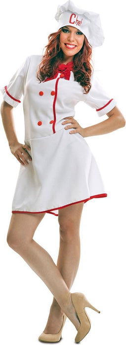 Chef kok kostuum voor vrouwen - Volwassenen kostuums