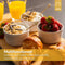 Chefarone Creme Brulee Schaaltjes - 6 Mini Ovenschalen - Ramekin Schaaltjes Keramiek - Souffleschaaltjes 200 ML - Koken met Kinderen - Toetjes Schaaltjes - Wit