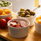 Chefarone Creme Brulee Schaaltjes - 6 Mini Ovenschalen - Ramekin Schaaltjes Keramiek - Souffleschaaltjes 200 ML - Koken met Kinderen - Toetjes Schaaltjes - Wit