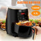 Cheffinger Cf-Afry4.5: 1400W Digitale Led Air Fryer - 4,5 Liter Groen