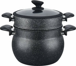 CHEFFINGER CF-COUS6: Couscouspot met marmercoating van 6 liter