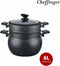 CHEFFINGER CF-COUS6: Couscouspot met marmercoating van 6 liter