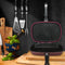 Cheffinger CF-DG32: Omkeerbare dubbele grillpan met marmercoating - 32 cm