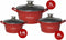 CHEFFINGER CF-DIAC03: 6-delige diamanten braadpanset - 20 cm, 24 cm, 28 cm