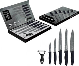 Cheffinger CF-MB05: 6-delige messenset met granieten coating