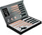 CHEFFINGER CF-MB12: 6-delige messenset met marmercoating - Titanium Gold-collectie + zwart