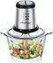 Cheffinger Hakmolen Elektrisch - Glazen 2L Kom XL - 500W Extra Sterk