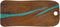 Cheforward Serveerplank Lapis 51 x 23 x 1 cm Turquoise Melamine