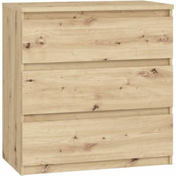 CHELSEA ladekast 3 laden - 77,2 cm - Artisanaal eiken decor