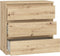 CHELSEA ladekast 3 laden - 77,2 cm - Artisanaal eiken decor